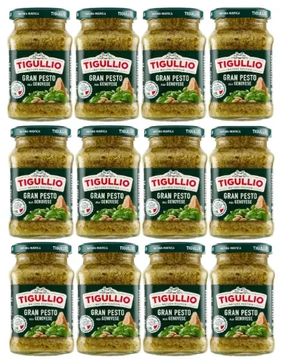  Star Tigullio GranPesto alla Genovese with Basil – Traditional Italian Pesto Sauce – 6 x 190g Jars