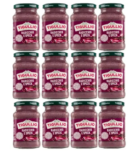 Star Tigullio GranPesto with Radish and Smoked Ham, Creamy Italian Pasta Sauce, 6 x 190g Jars – Ready-to-Use Gourmet Sauce with Bold and Savoury Flavour