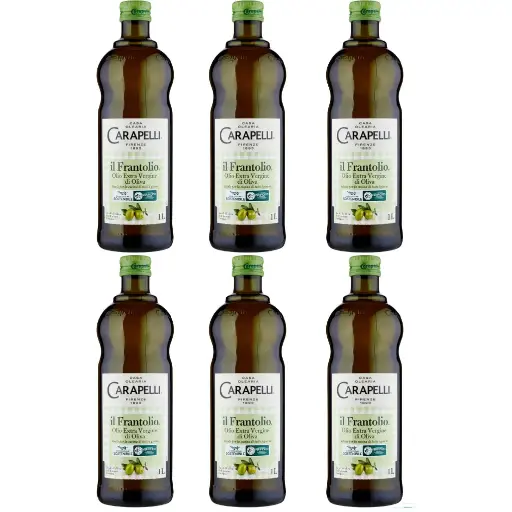 Carapelli Il Frantolio Extra Virgin Olive Oil, 3 x 1L Bottles – Cold Extracted Italian EVOO, Balanced Medium Fruity Taste, Premium Quality for Cooking and Seasoning