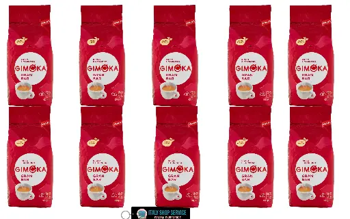 Ricco Caffè Gimoka Coffee in Grani, reichhaltig und vollmundig 1 kg Pack of 10