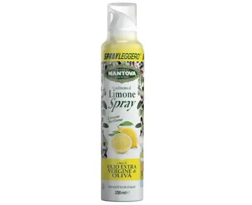 SPRAYLEGGERO Natives Olivenöl Extra Aromatisiert mit Zitrone 250 ml - durch die Praktische Sprühflasche Können Sie bis zu 90 % des Öls Einsparen