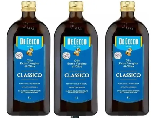 De Cecco Classico Extra Virgin Olive Oil – 3 x 1L Bottles | Premium Italian Olive Oil, Cold-Pressed, Ideal for Cooking & Dressing | Rich & Balanced Flavor