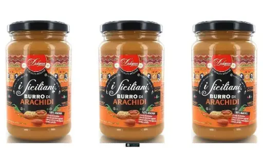 I Siciliani Burro di Arachidi, Set 3 Vasetti, 300g per Vasetto