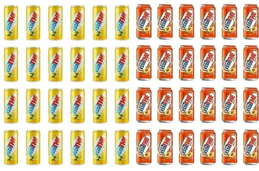 Testpaket Ferrero ESTATHE Eistee The' Zitrone-The' Pfirsich Dose 48 x 330 ml