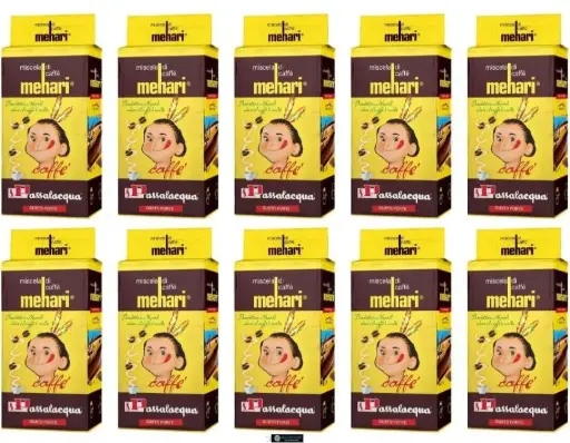 Passalacqua Mehari Caffè Macinato Gusto Forte, 10 x 250g